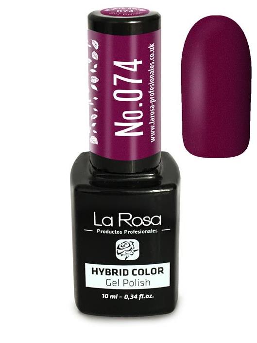 Lakier hybrydowy La Rosa w kolorze wiśniowy z połyskiem