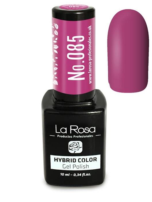 Lakier hybrydowy La Rosa w kolorze fuksji z domieszką fioletu