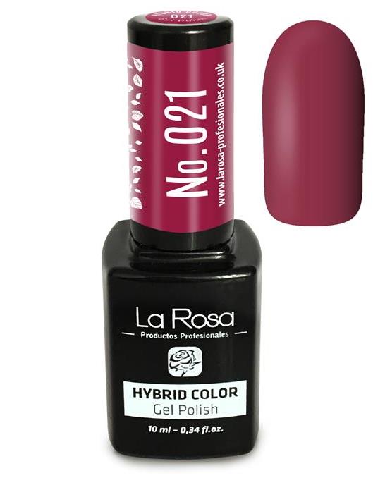 Lakier hybrydowy La Rosa w kolorze burgundu