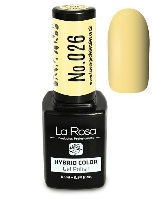 Lakier hybrydowy La Rosa w kolorze żółtym