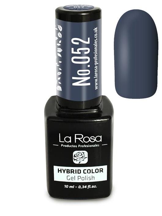Lakier hybrydowy La Rosa w kolorze ciemnego grafitu