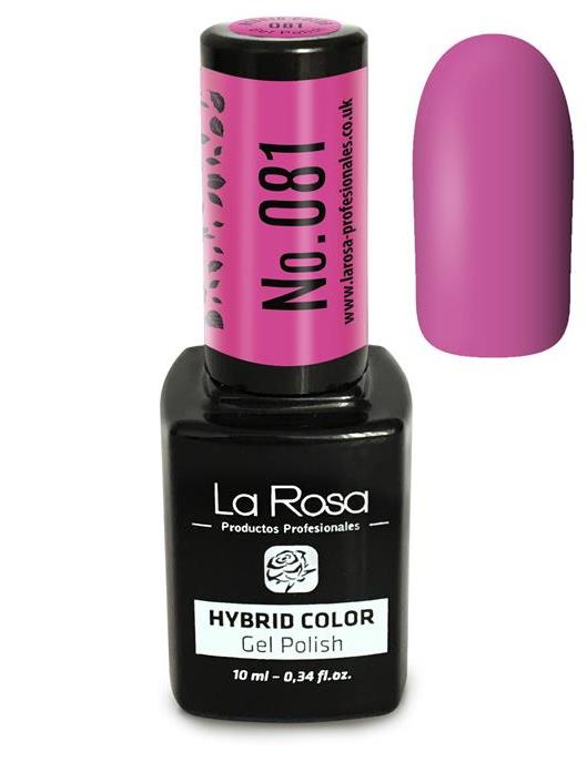 Lakier hybrydowy La Rosa w kolorze fiołkowym z różowo-fioletowym odcieniem