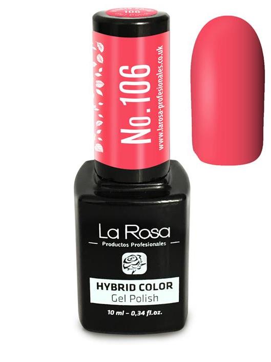 Lakier hybrydowy La Rosa w kolorze truskawkowym